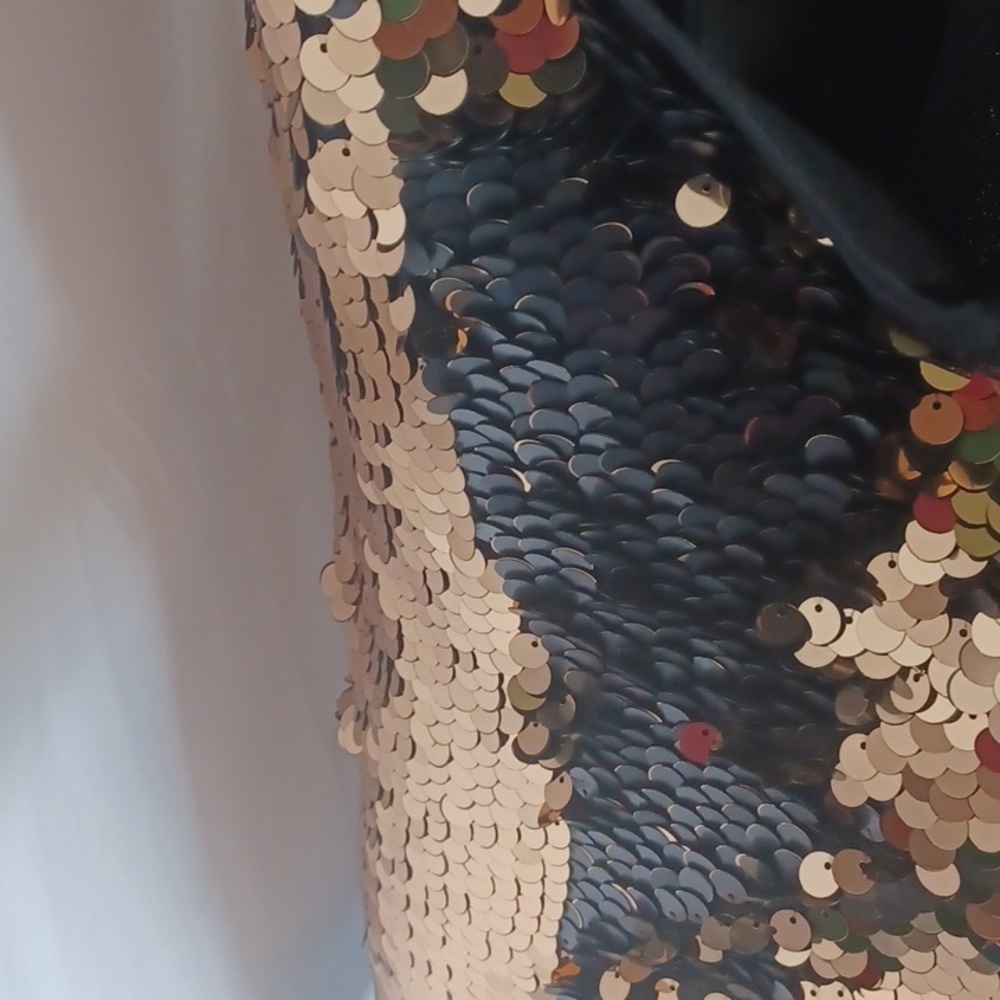 Soho top with sequins!! black and gold size XL - Picture 7 of 8